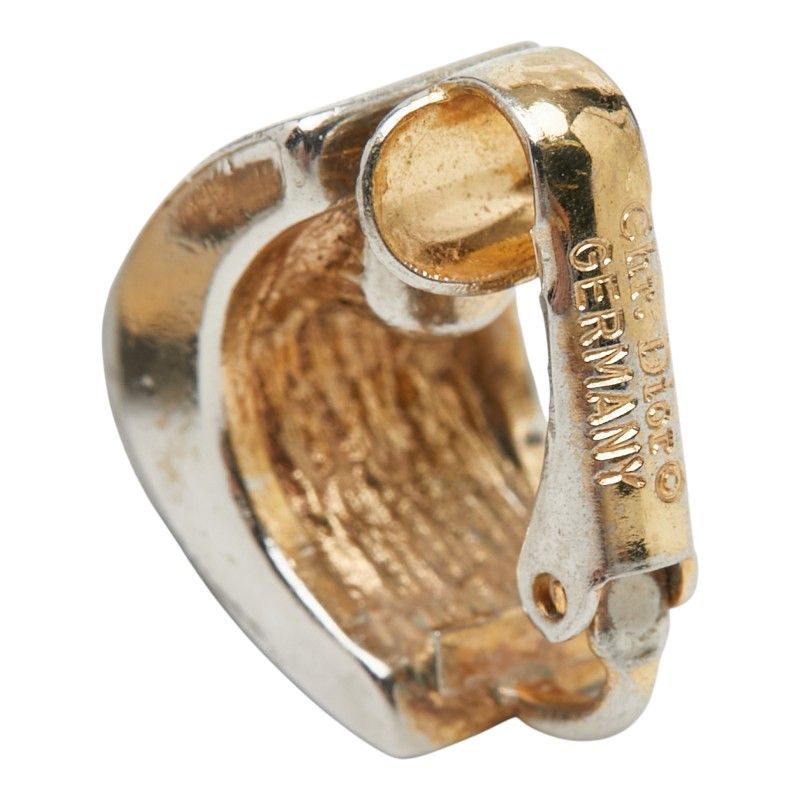Dior Vintage Gold Black Plated Ring