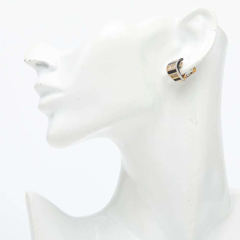 Dior Vintage Gold Black Plated Ring