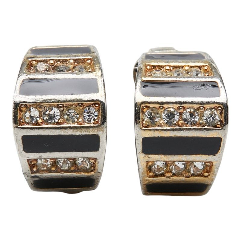 Dior Vintage Gold Black Plated Ring