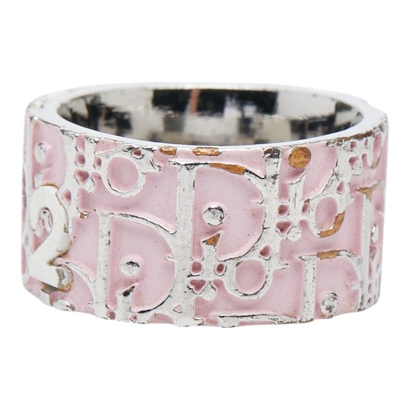 Dior Trotter Ring Silver Pink Metal