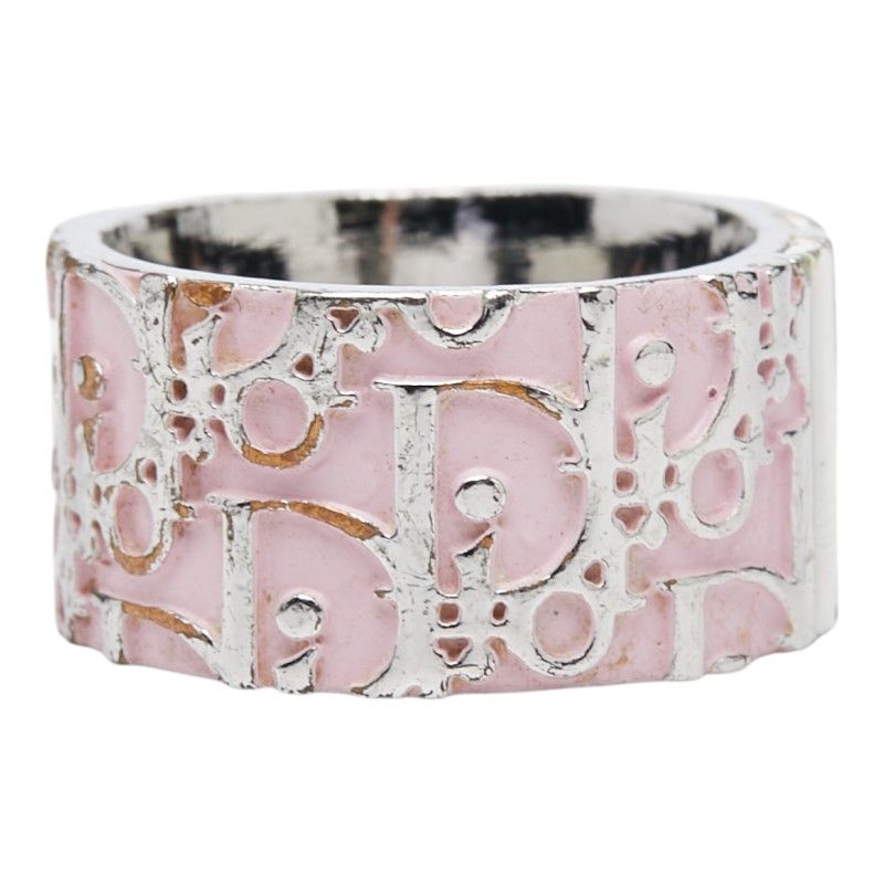 Dior Trotter Ring Silver Pink Metal