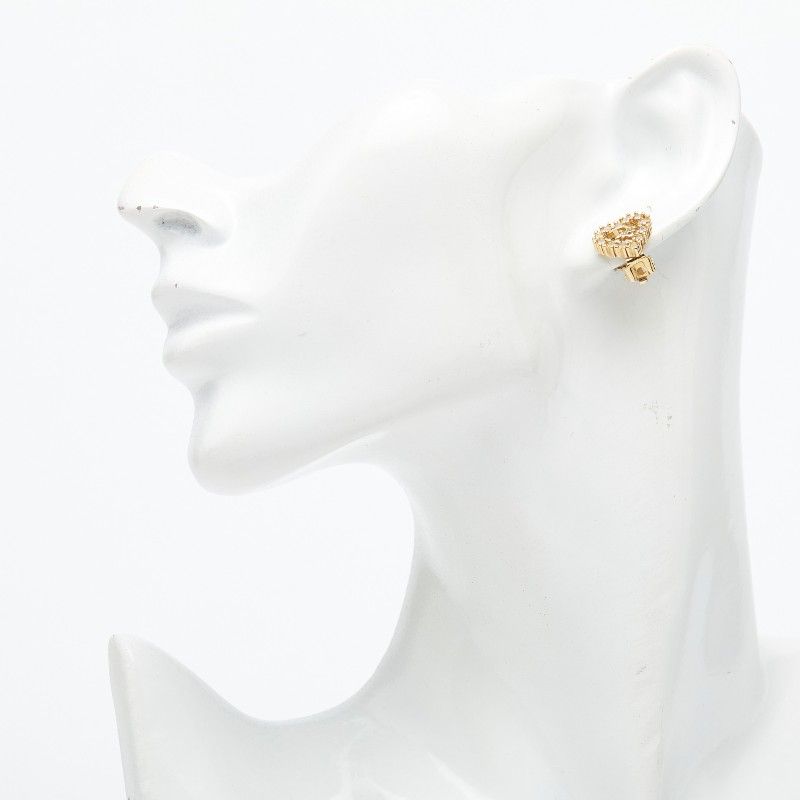 Dior Logo Heart Motif Gold Plated Ring