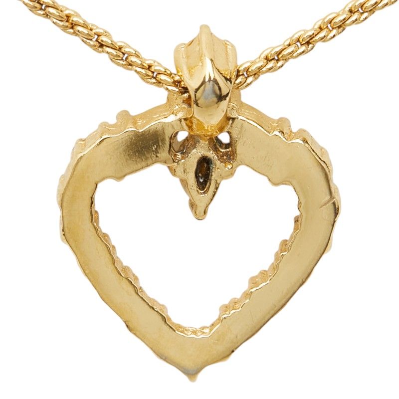 Dior Heart Motif Gold Plated Necklace
