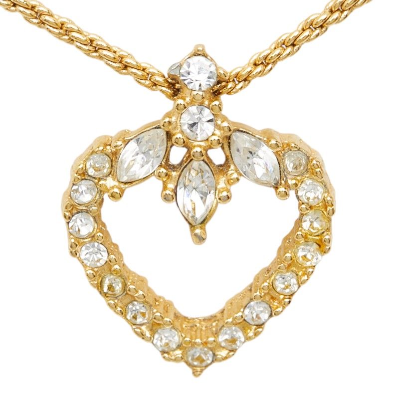 Dior Heart Motif Gold Plated Necklace