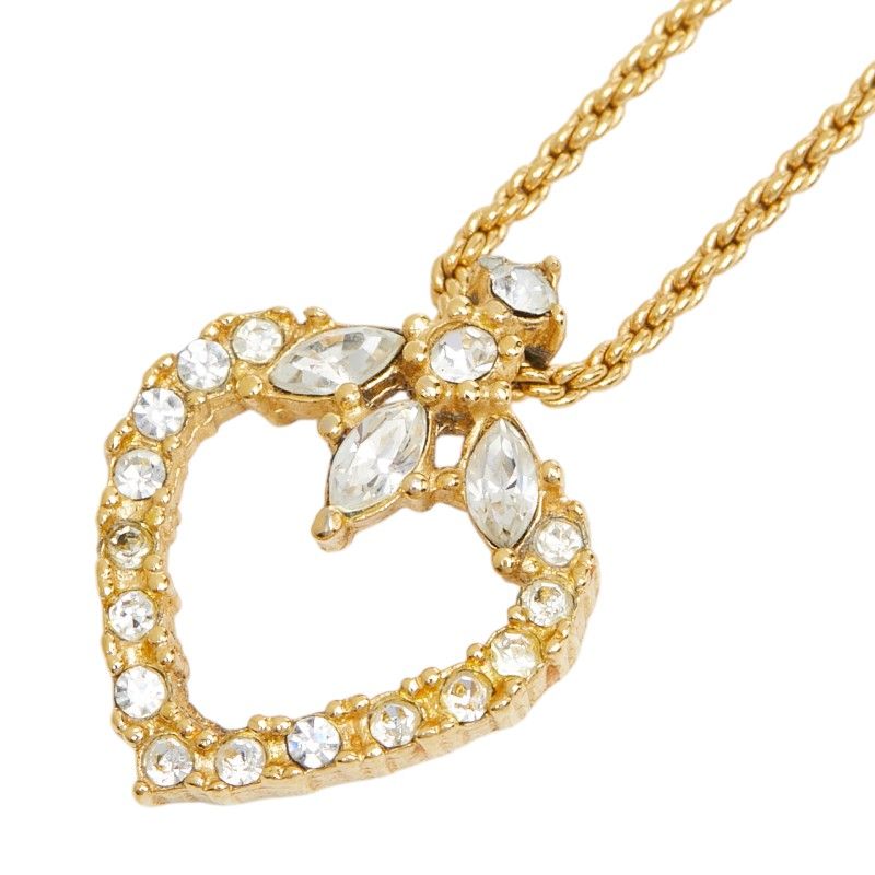 Dior Heart Motif Gold Plated Necklace