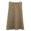Balenciaga Checked Skirt Brown 34