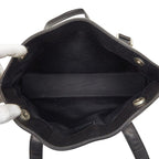 Chanel Tote Shoulder Bag Black Lambskin