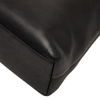 Chanel Tote Shoulder Bag Black Lambskin