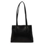 Chanel Tote Shoulder Bag Black Lambskin