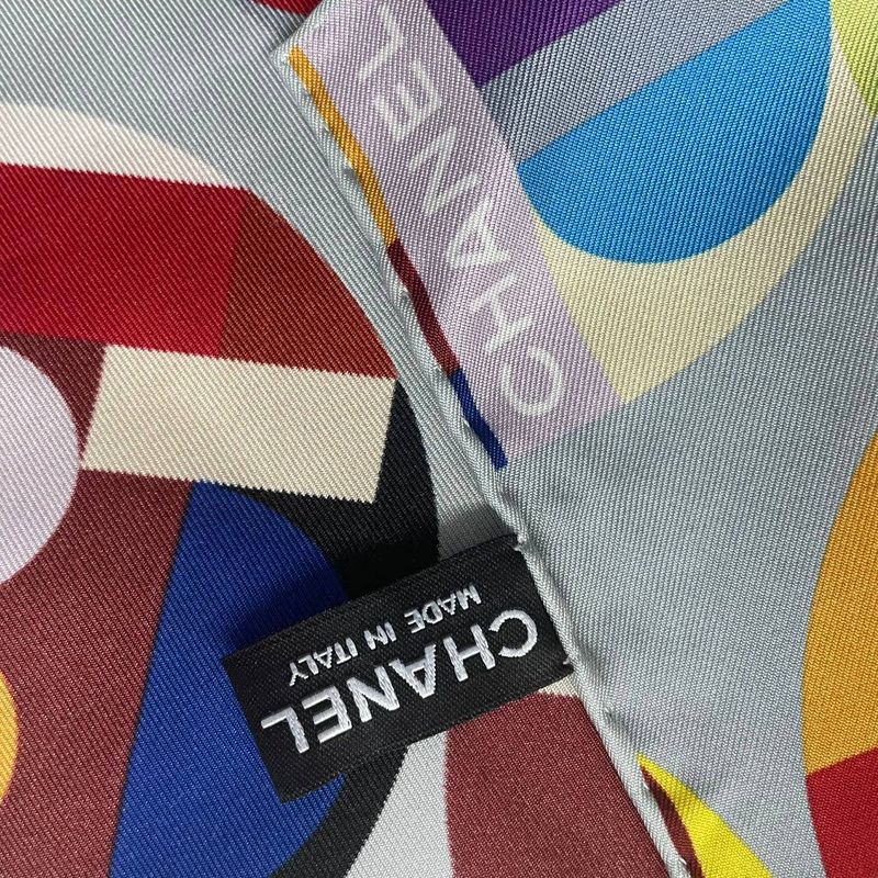 Chanel Super Large Scarf Multicolor CC Logo