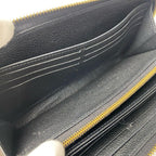 Louis Vuitton Monogram Empreinte Bicolor Zippy Wallet Black Beige