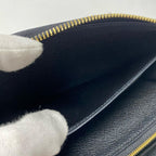 Louis Vuitton Monogram Empreinte Bicolor Zippy Wallet Black Beige