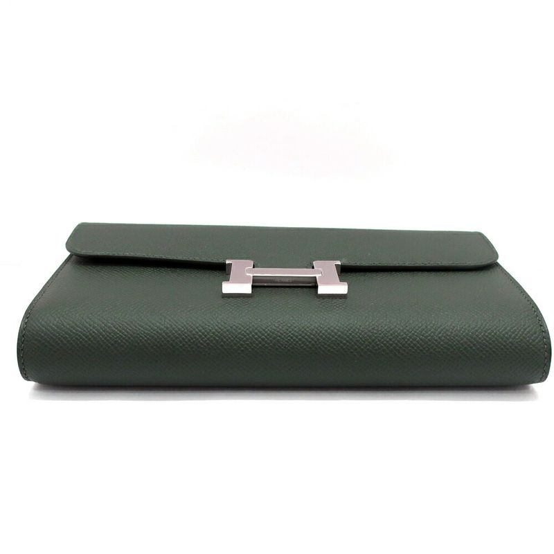 Hermes Constance Wallet to Go Epsom Vert