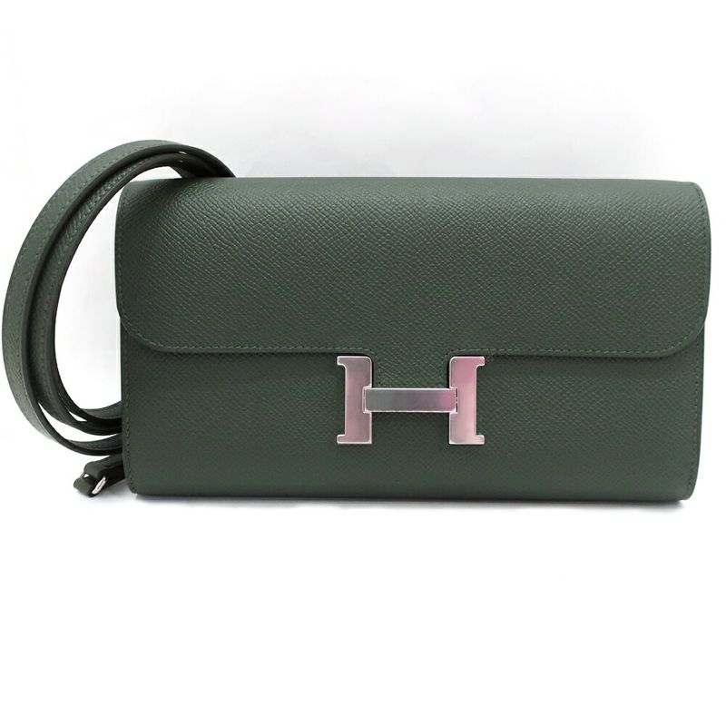 Hermes Constance Wallet to Go Epsom Vert