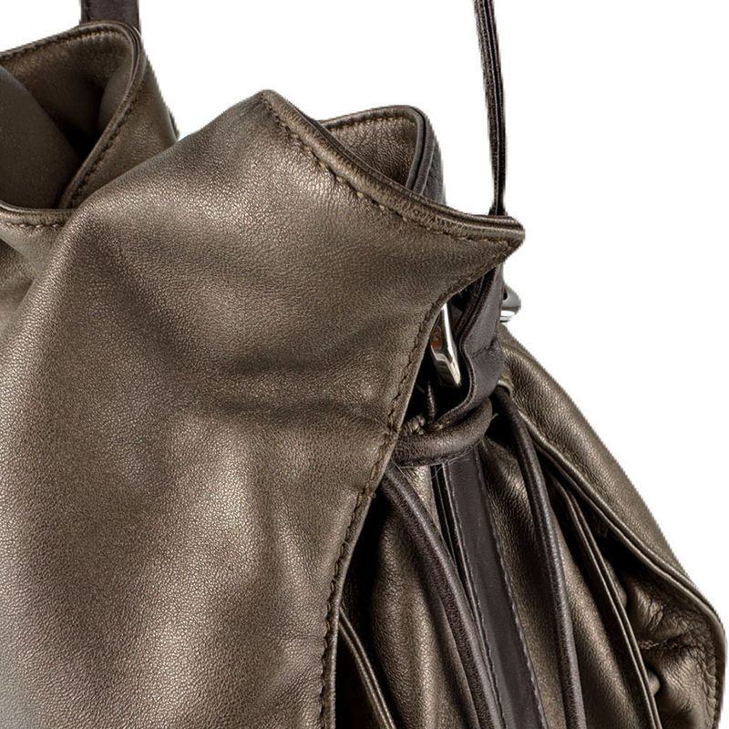 Loewe Shoulder Bag Flamenco Metallic Brown