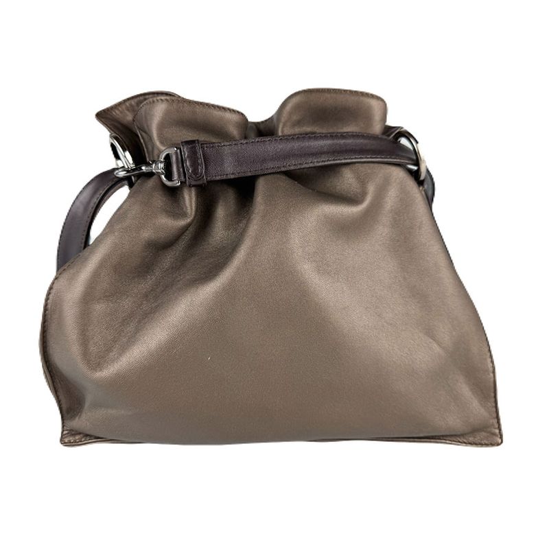 Loewe Shoulder Bag Flamenco Metallic Brown