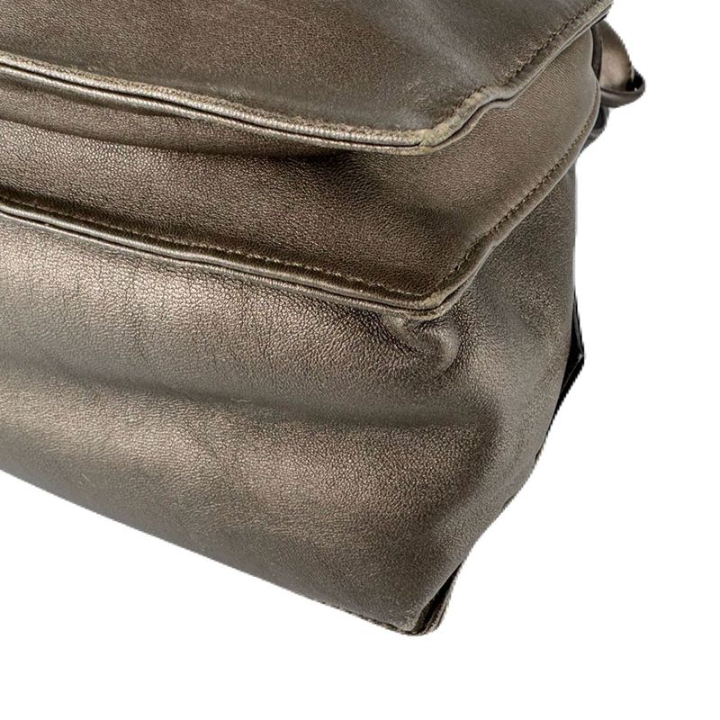 Loewe Shoulder Bag Flamenco Metallic Brown