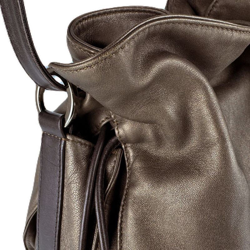 Loewe Shoulder Bag Flamenco Metallic Brown