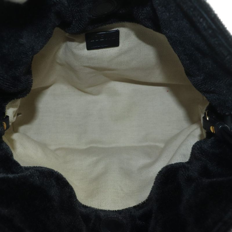 Loewe Flamenco Clutch Shoulder Bag Drawstring Mohair