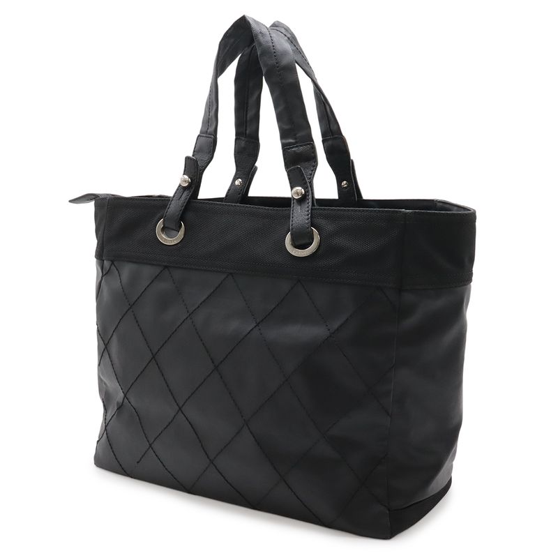 Chanel Paris Biarritz Tote MM Black