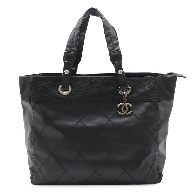 Chanel Paris Biarritz Tote MM Black