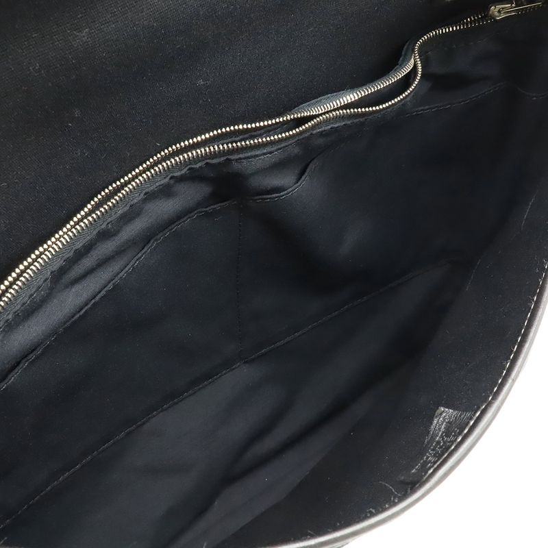 Hermes Buenaventura MM Business Briefcase Document Purse Handbag Toile
