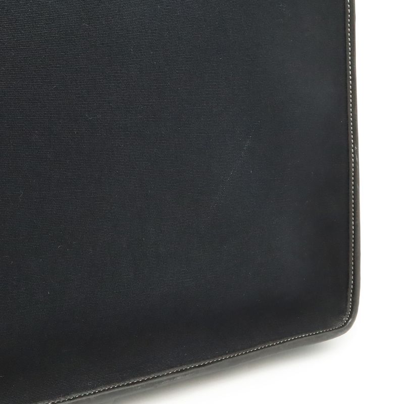 Hermes Buenaventura MM Business Briefcase Document Purse Handbag Toile