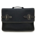 Hermes Buenaventura MM Business Briefcase Document Purse Handbag Toile