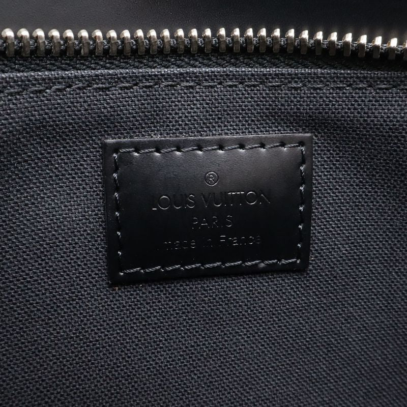 Louis Vuitton Epi Hoche Clutch Leather Noir Black Silver