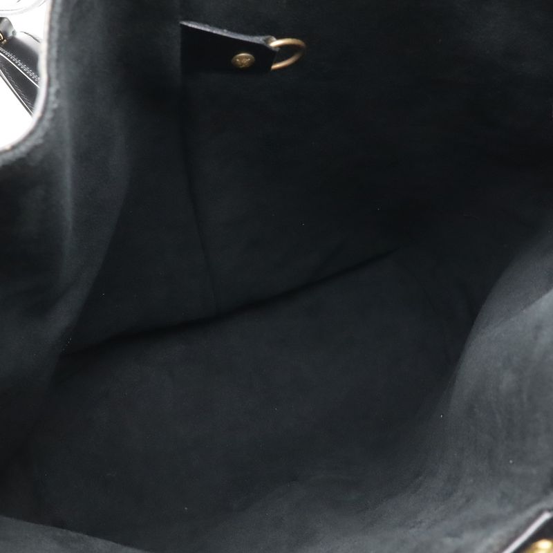 Louis Vuitton Epi Randonnee PM Shoulder Bag Drawstring Leather Noir Black