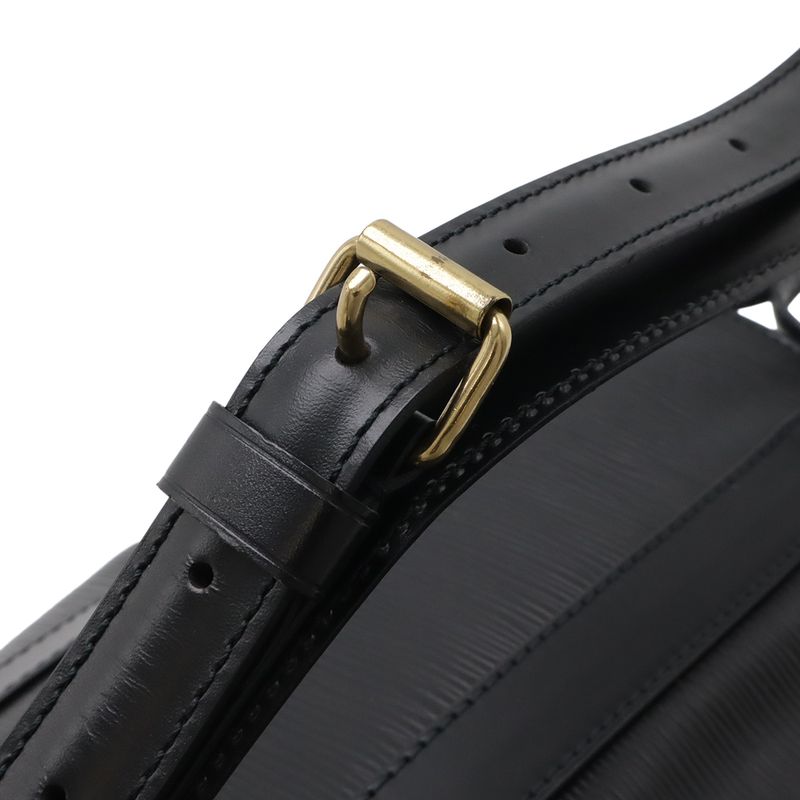 Louis Vuitton Epi Randonnee PM Shoulder Bag Drawstring Leather Noir Black
