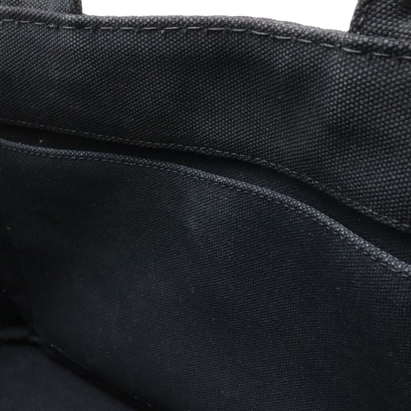 Prada Canapa 2-Way Shoulder Bag Crossbody Canvas Nero Black Gold