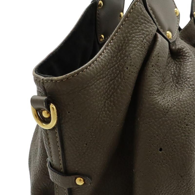 Louis Vuitton Monogram Mahina L Tote Shoulder Bag Leather