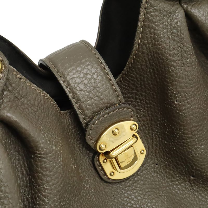 Louis Vuitton Monogram Mahina L Tote Shoulder Bag Leather