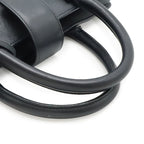 Saint Laurent Paris YSL Yves Monogram Cabas Handbag 2-Way Dark Navy