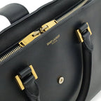 Saint Laurent Paris YSL Yves Monogram Cabas Handbag 2-Way Dark Navy