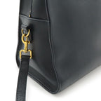 Saint Laurent Paris YSL Yves Monogram Cabas Handbag 2-Way Dark Navy