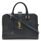 Saint Laurent Paris YSL Yves Monogram Cabas Handbag 2-Way Dark Navy