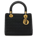 Dior Cannage Mini Bag Nylon Black Gold