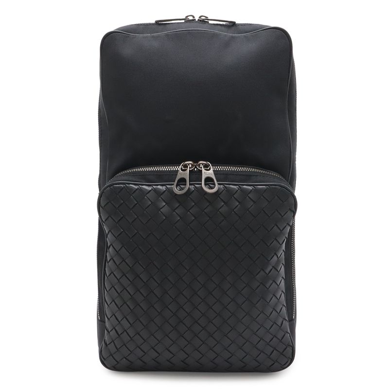 Bottega Veneta Intrecciato Belt Bag Nylon Canvas Black