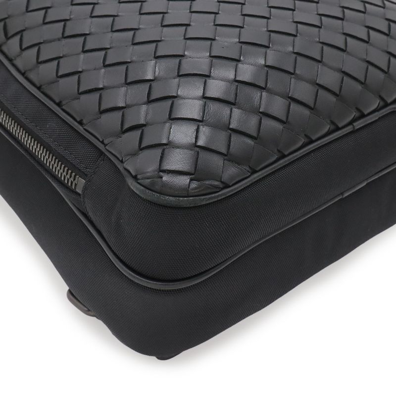 Bottega Veneta Intrecciato Belt Bag Nylon Canvas Black