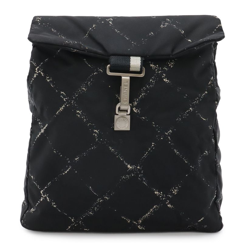 Chanel Old Travel Backpack Black Red