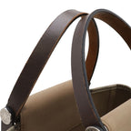 Hermes Kaback PM Tote 2-Way Shoulder Bag Toile Officier Mocha Beige