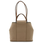 Hermes Kaback PM Tote 2-Way Shoulder Bag Toile Officier Mocha Beige