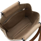 Hermes Kaback PM Tote 2-Way Shoulder Bag Toile Officier Mocha Beige