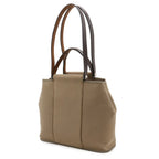 Hermes Kaback PM Tote 2-Way Shoulder Bag Toile Officier Mocha Beige