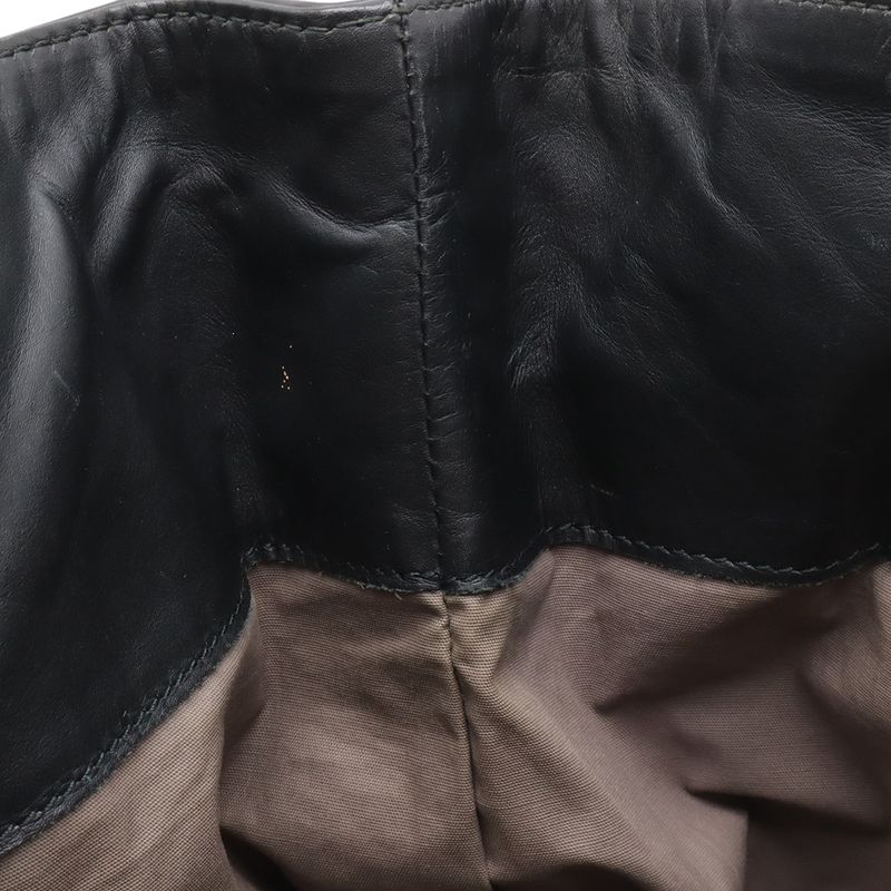 Bottega Veneta Intrecciato Tote Shoulder Bag Leather Black