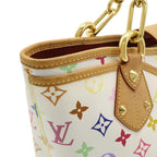 Louis Vuitton Monogram Multicolor Ani GM Tote Shoulder Bag Chain Ribbon Bron