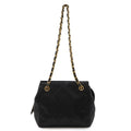 Chanel Quilted CC Logo Chain Shoulder Bag Semi Lambskin