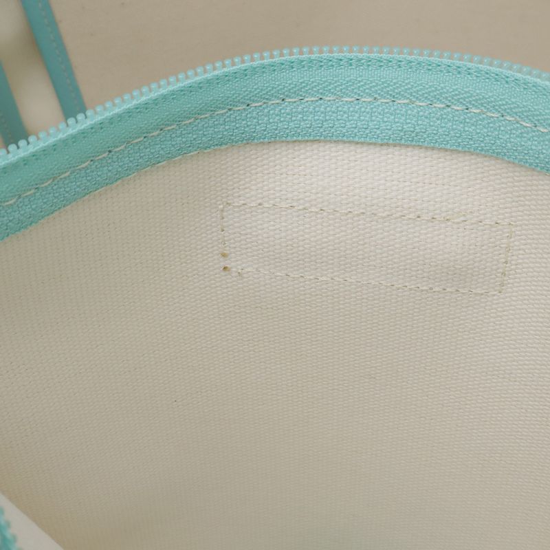 Tiffany & Co Tote 2-Way Shoulder Bag Canvas Ivory